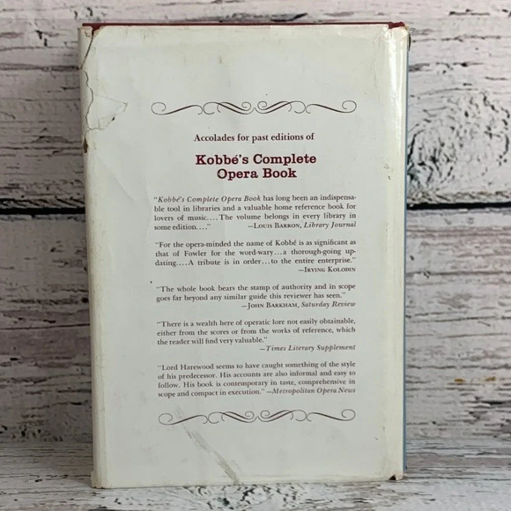 Kobbe's Complete Opera Book Reference Guide History Earl of Harewood [1976]‎